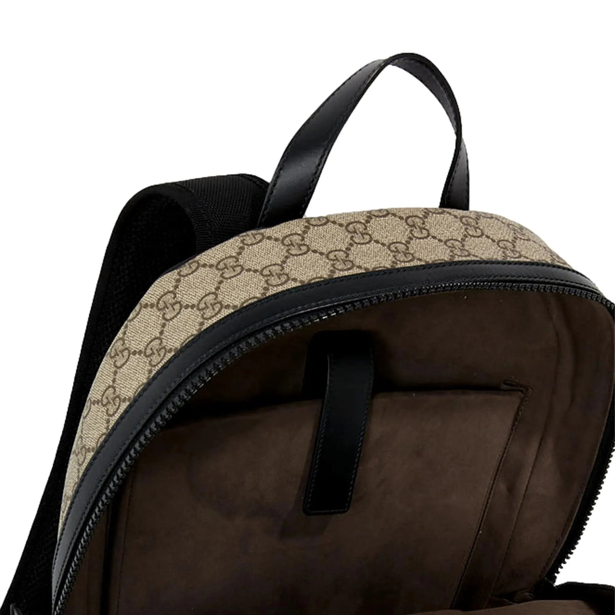 Gucci GG Supreme Canvas and Black Trim Backpack 406370 - Handbags - Clayton's Online Store