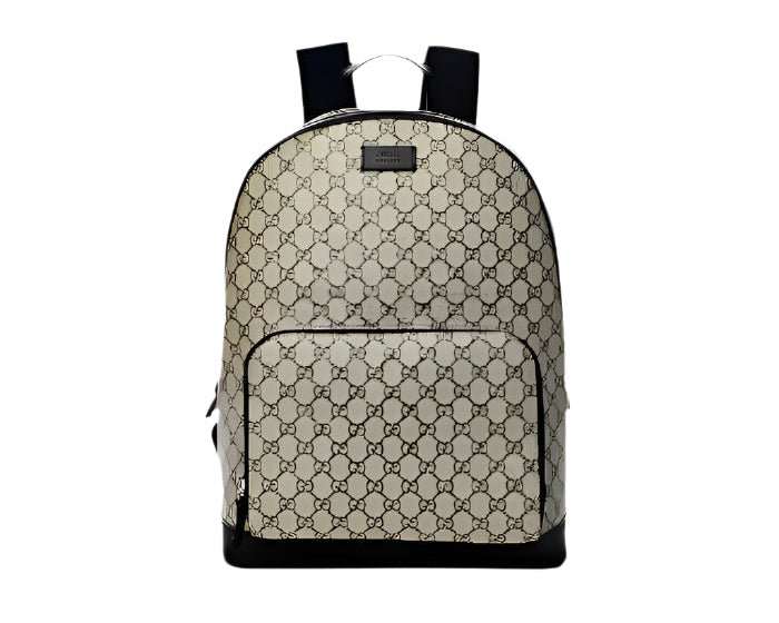 Gucci GG Supreme Canvas and Black Trim Backpack 406370 - Handbags - Clayton's Online Store