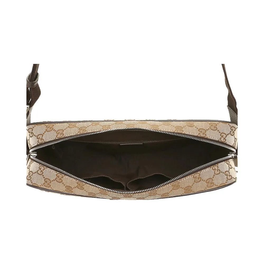 Gucci Guccissima Monogram Beige Canvas Large Crossbody Messenger Bag - Handbags - Clayton's Online Store