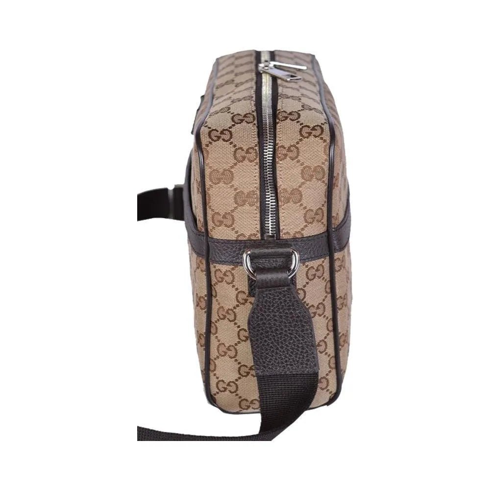 Gucci Guccissima Monogram Beige Canvas Large Crossbody Messenger Bag - Handbags - Clayton's Online Store