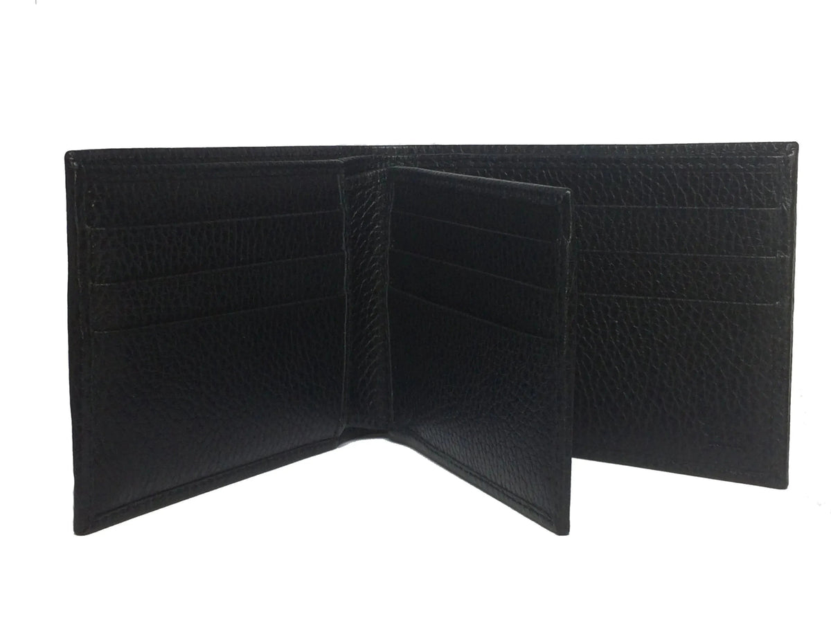 Gucci Men's Microguccissima Black Leather Trifold Wallet - Wallets - Clayton's Online Store