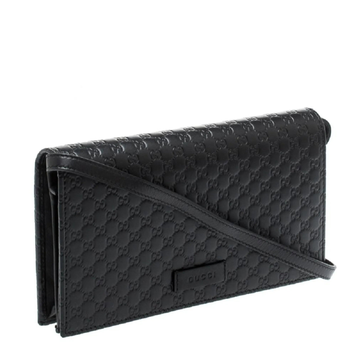 Gucci Microguccissima Black Wallet Crossbody Handbag - Handbags - Clayton's Online Store