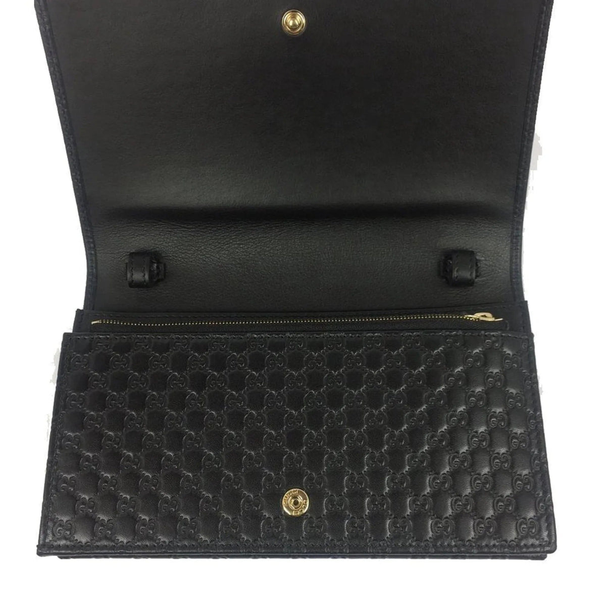 Gucci Microguccissima Black Wallet Crossbody Handbag - Handbags - Clayton's Online Store