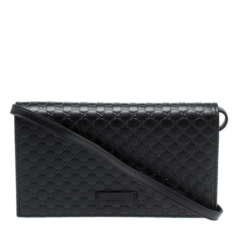 Gucci Microguccissima Black Wallet Crossbody Handbag - Handbags - Clayton's Online Store