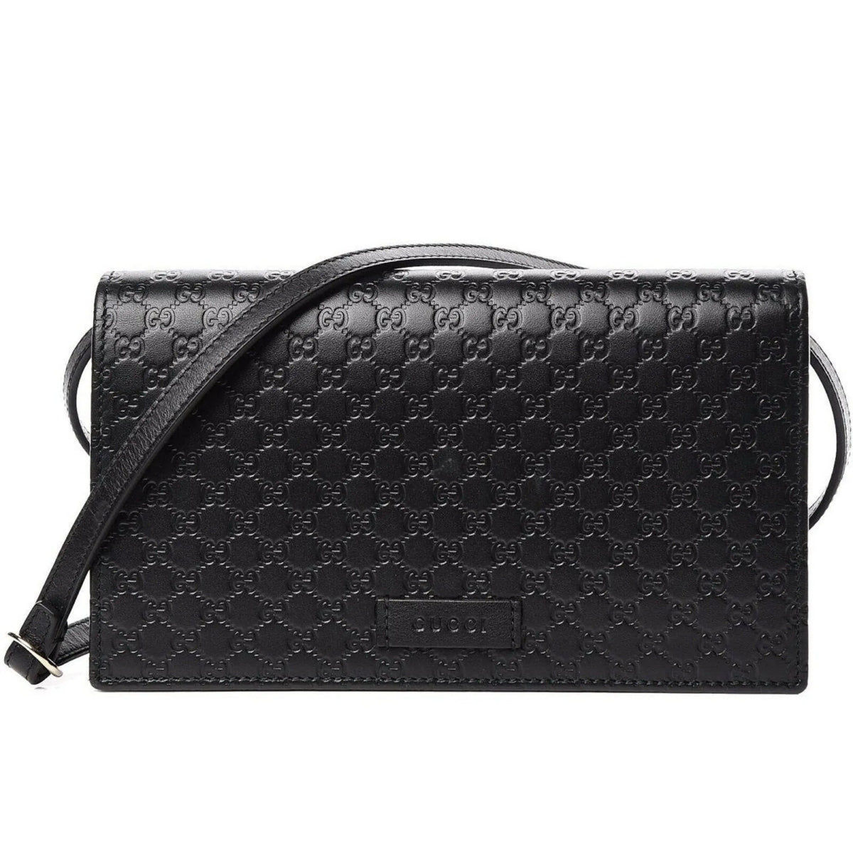 Gucci Microguccissima Black Wallet Crossbody Handbag - Handbags - Clayton's Online Store