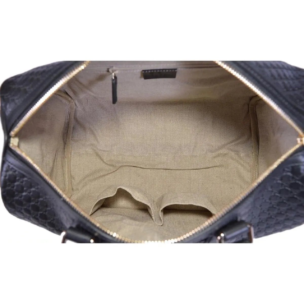 Gucci Microguccissima GG Black Leather Embossed Boston Bag - Handbags - Clayton's Online Store