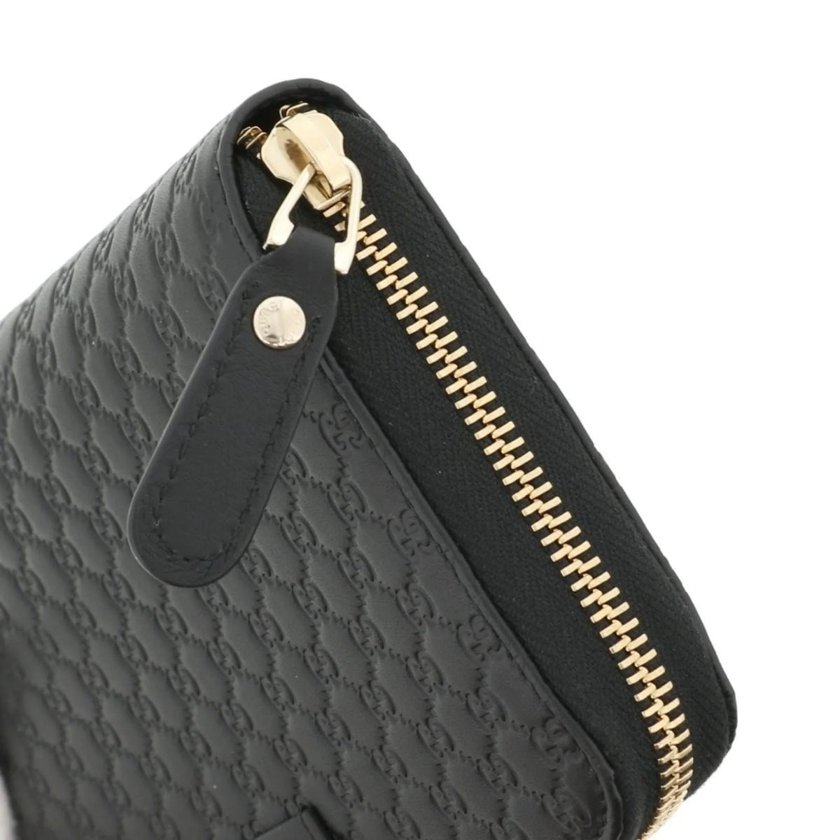 Gucci Microguccissima GG Black Leather Zip Around Continental Wallet - Wallets - Clayton's Online Store