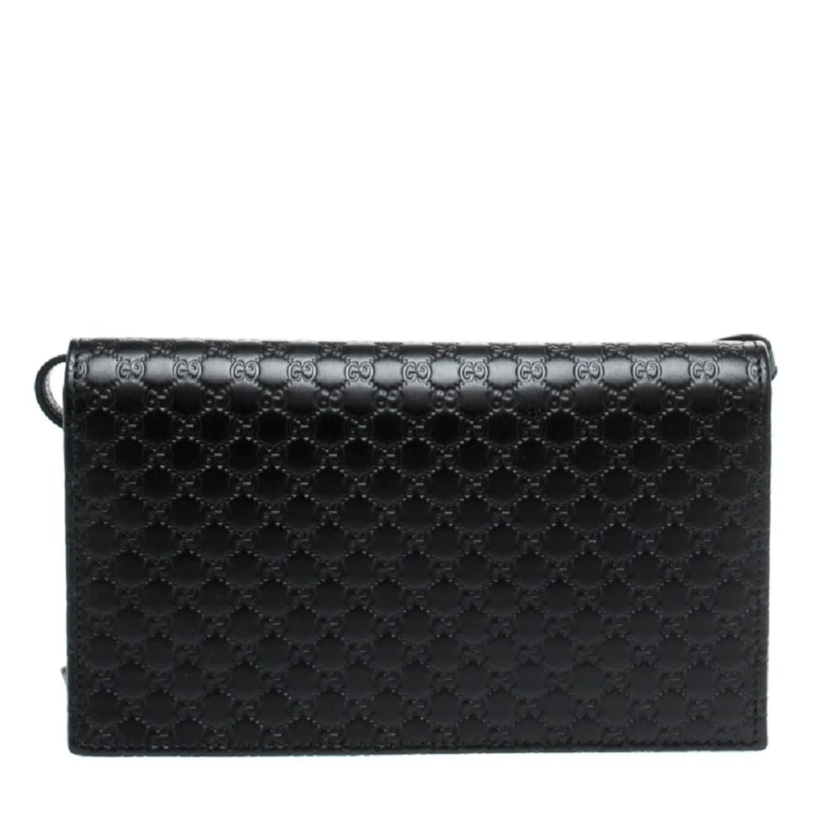 Gucci Microguccissima Black Wallet Crossbody Handbag