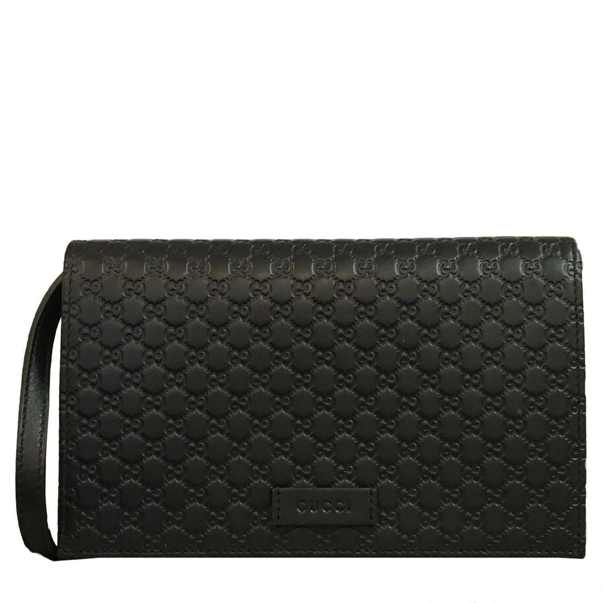 Gucci Microguccissima Black Wallet Crossbody Handbag