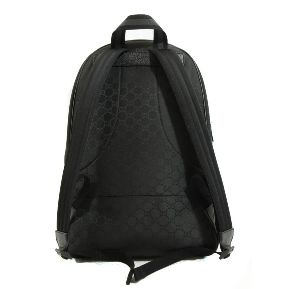 Gucci Nylon GG Guccissima Black Slim Backpack Travel Bag