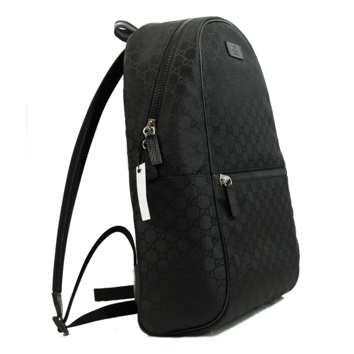 Gucci Nylon GG Guccissima Black Slim Backpack Travel Bag - Handbags - Clayton's Online Store