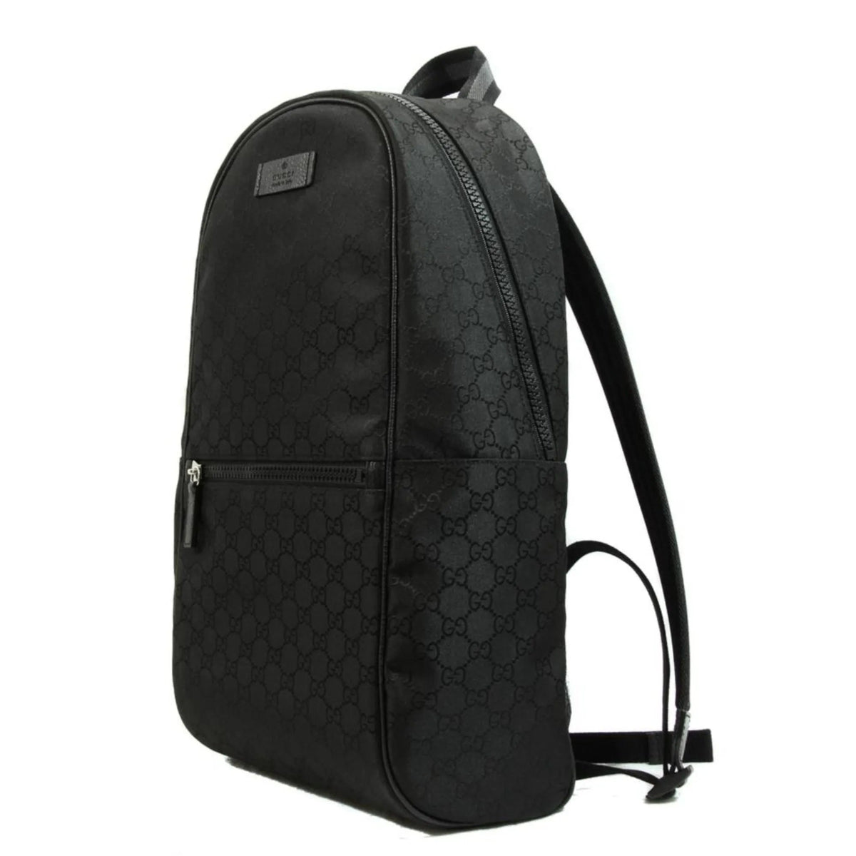 Gucci Nylon GG Guccissima Black Slim Backpack Travel Bag - Handbags - Clayton's Online Store