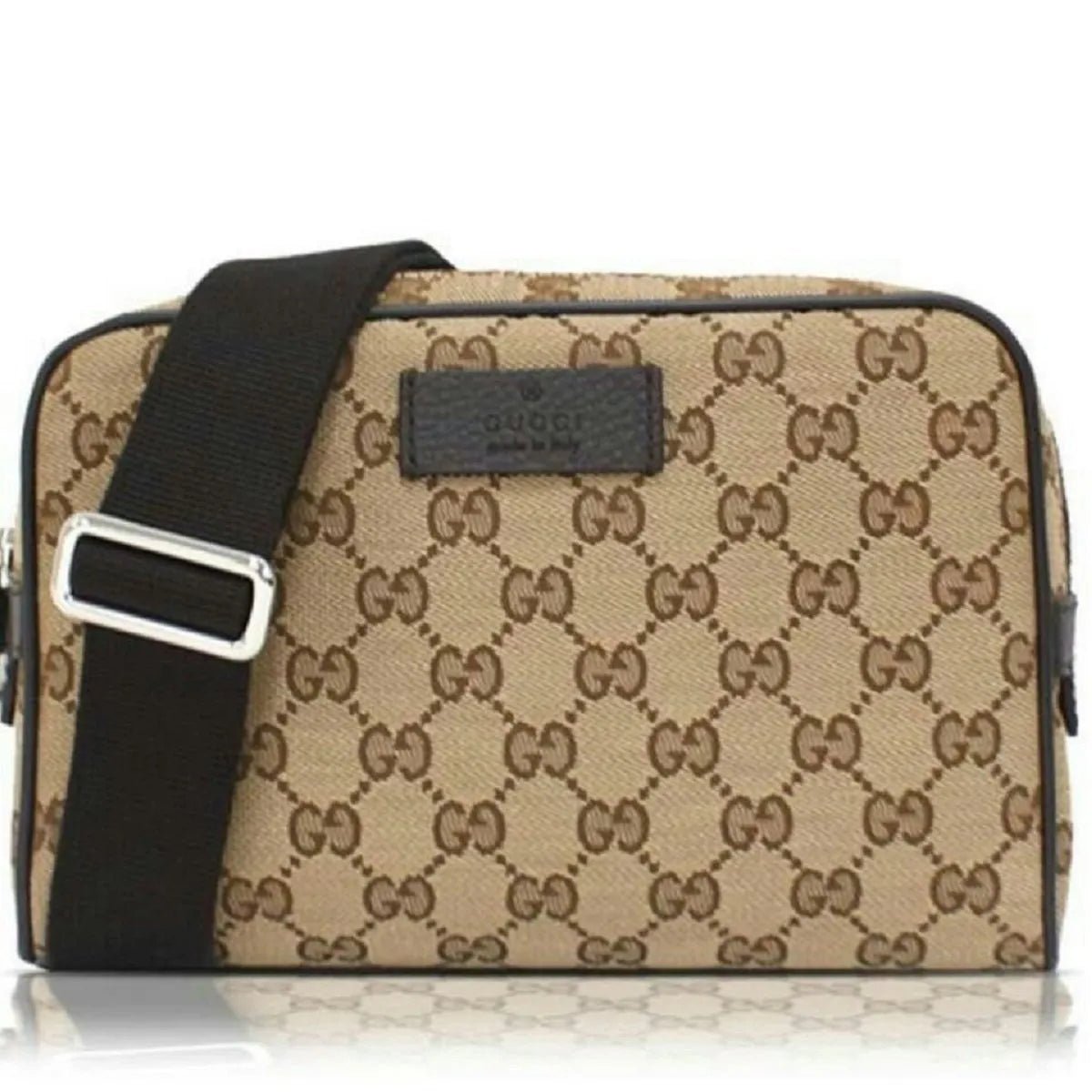 Gucci Original GG Guccissima Canvas Beige Fanny Pack Belt Bag - Handbags - Clayton's Online Store