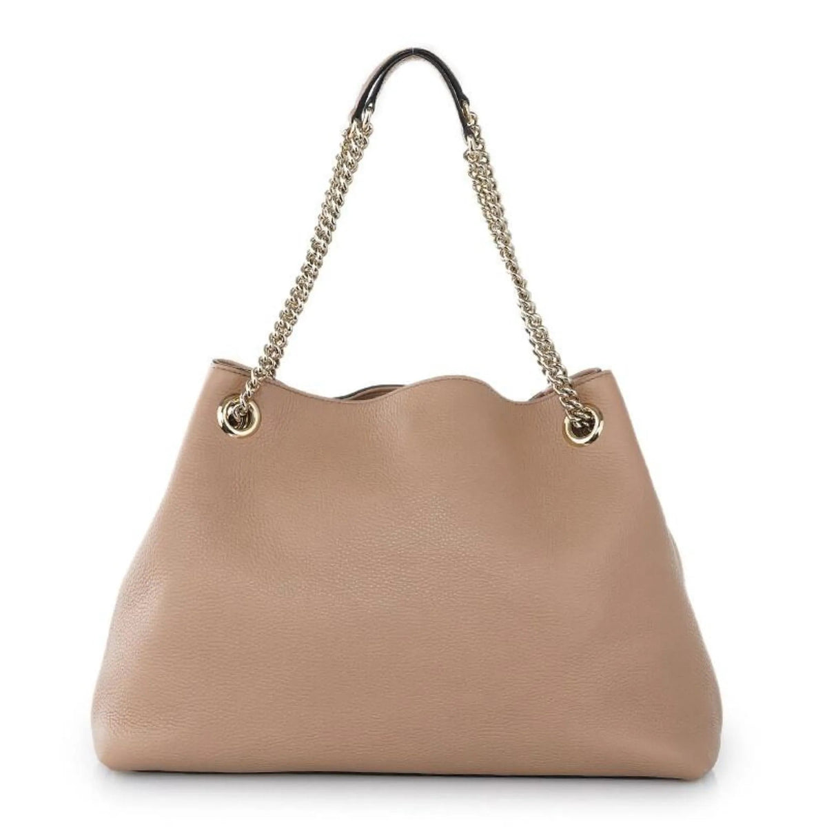 Gucci Soho Camelia Beige Cellarius GG Logo Leather Chain Tote Bag - Handbags - Clayton's Online Store