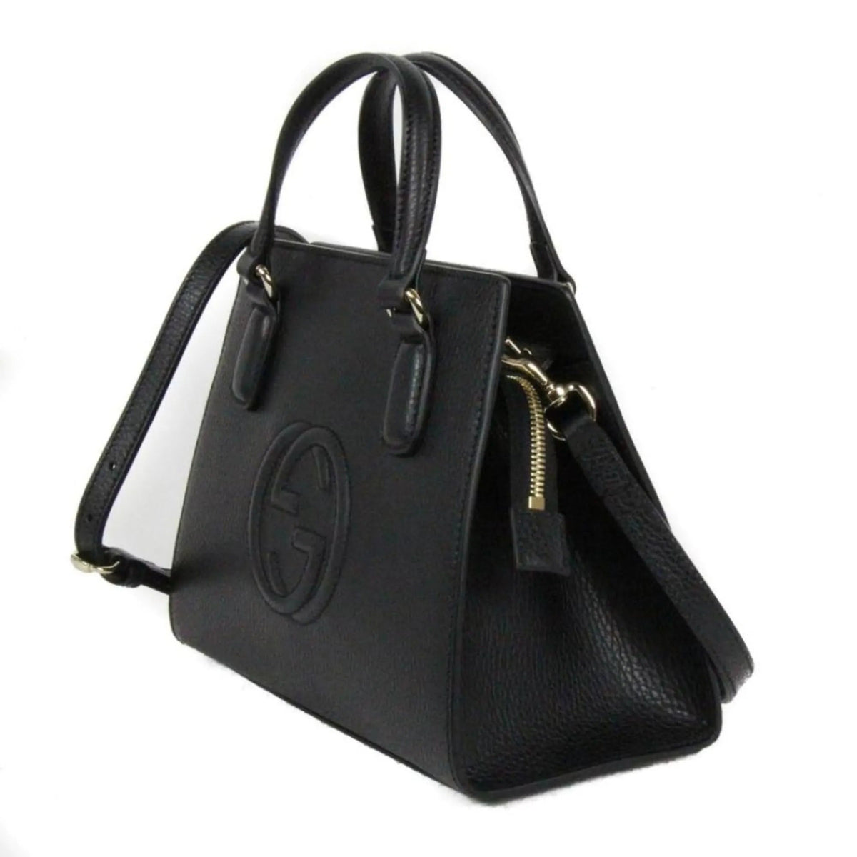 Gucci Soho Leather Tote Crossbody Bag Black - Handbags - Clayton's Online Store