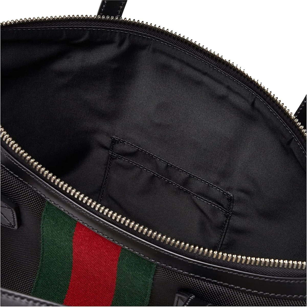 Gucci Techno Web Stripe Black Canvas Large Crossbody Duffle Bag - Handbags - Clayton's Online Store