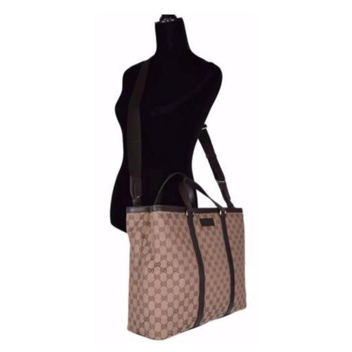 Gucci Unisex Brown Original GG Shopping Tote Handbag - Handbags - Clayton's Online Store