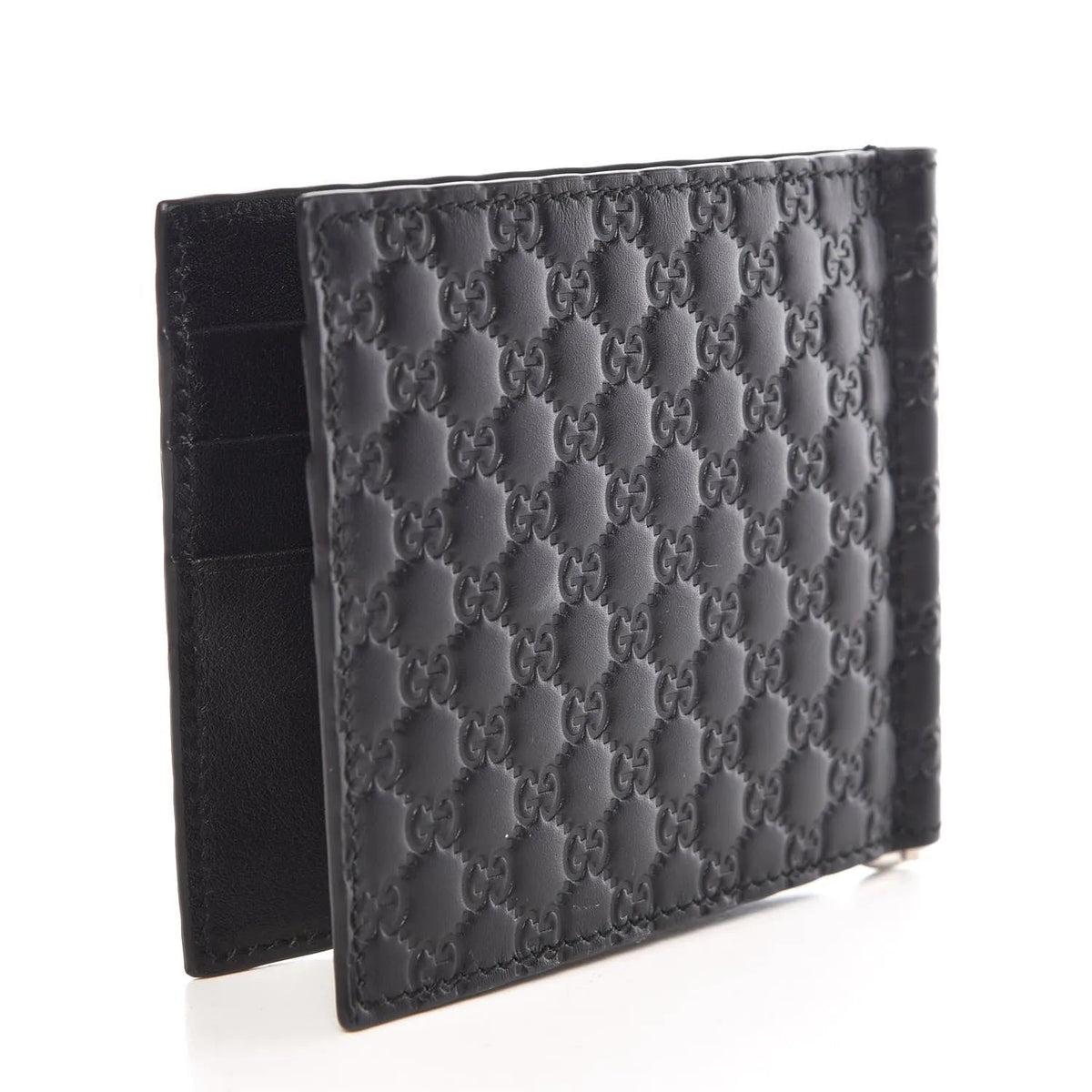 Gucci Unisex Microguccissima GG Black Money Clip Wallet - Wallets - Clayton's Online Store