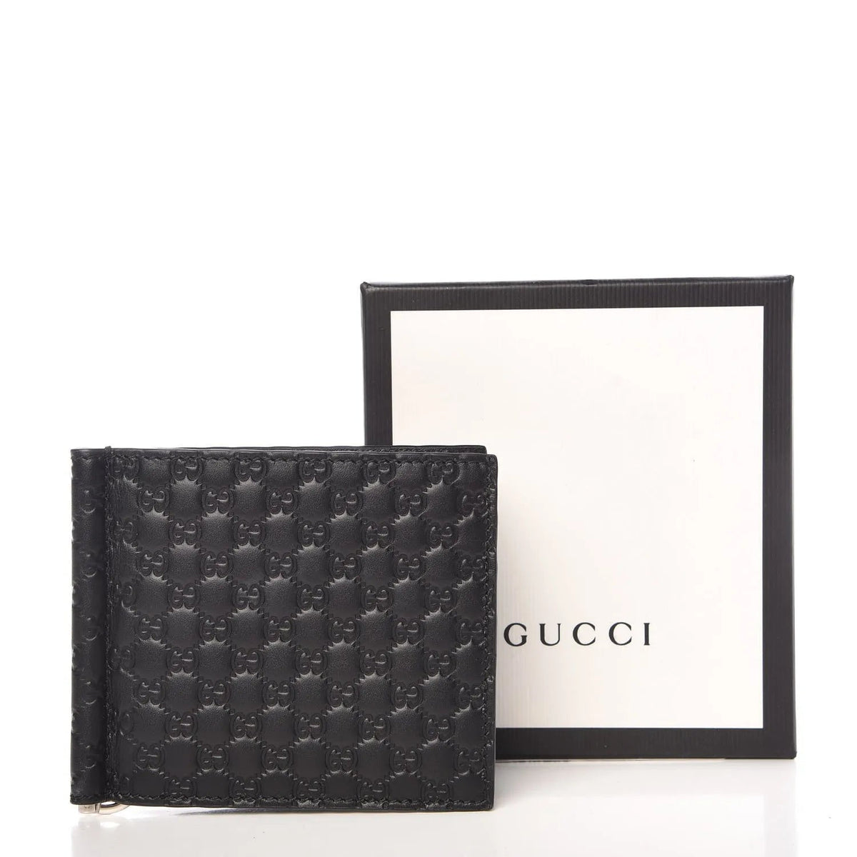 Gucci Unisex Microguccissima GG Black Money Clip Wallet - Wallets - Clayton's Online Store