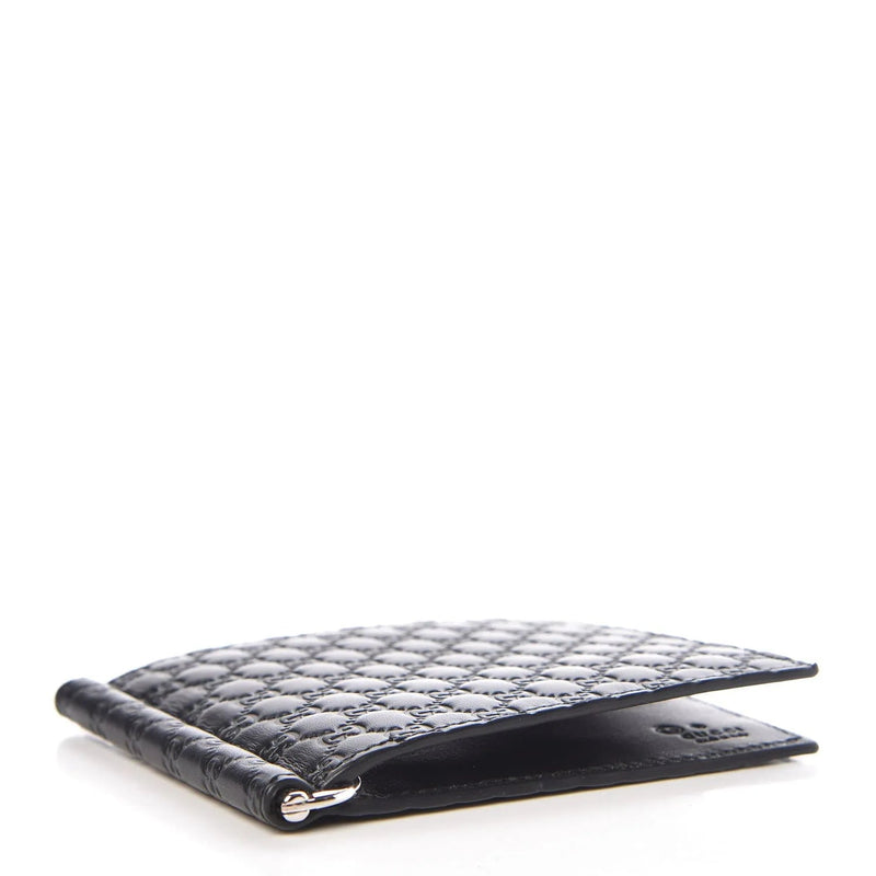 Gucci Unisex Microguccissima GG Black Money Clip Wallet - Wallets - Clayton's Online Store