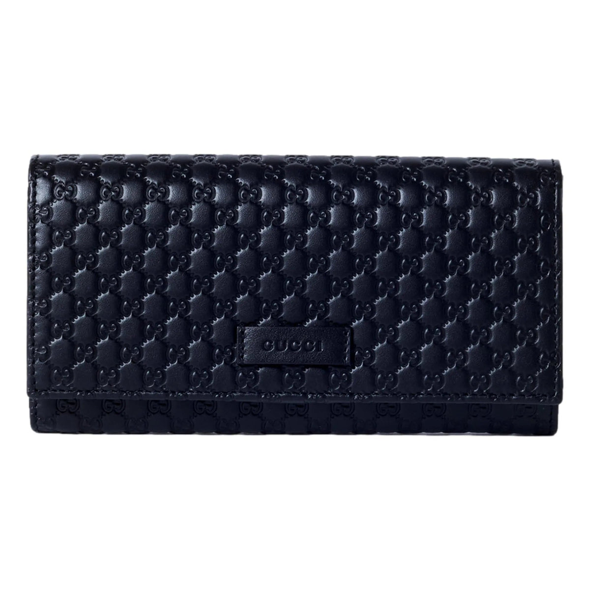 Gucci Women's Black Microguccissima Continental Flap Wallet - Wallets - Clayton's Online Store