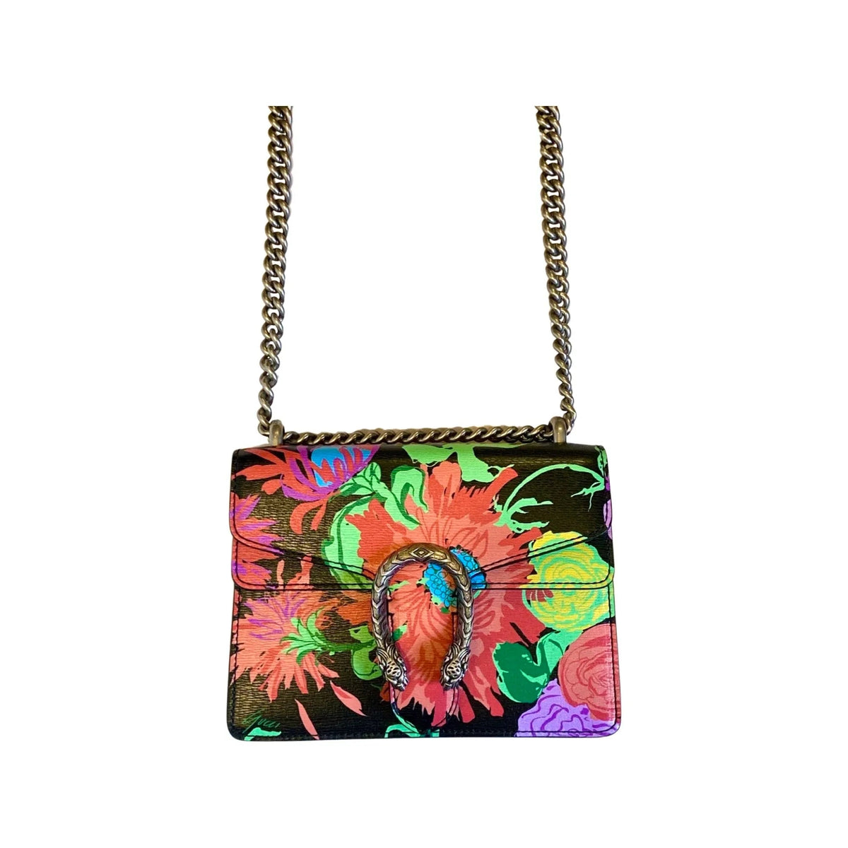 Gucci x Ken Scott Dionysus Floral Print Small Shoulder Bag - Handbags - Clayton's Online Store