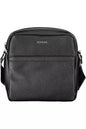 Guess Jeans Sleek Black Shoulder Bag with Logo Detail