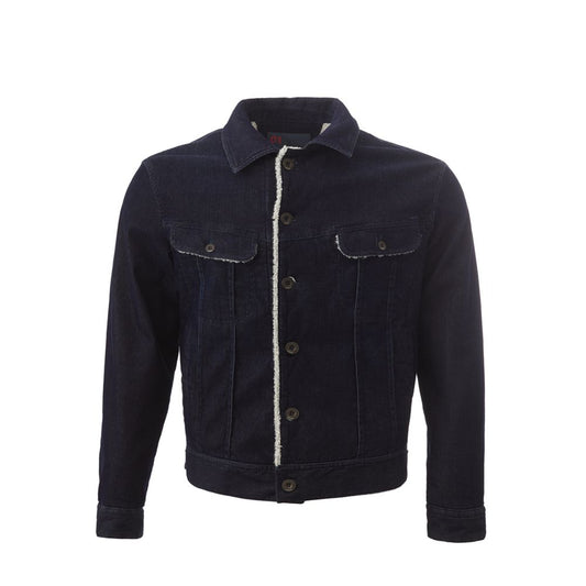 Lardini Blue Cotton Jacket