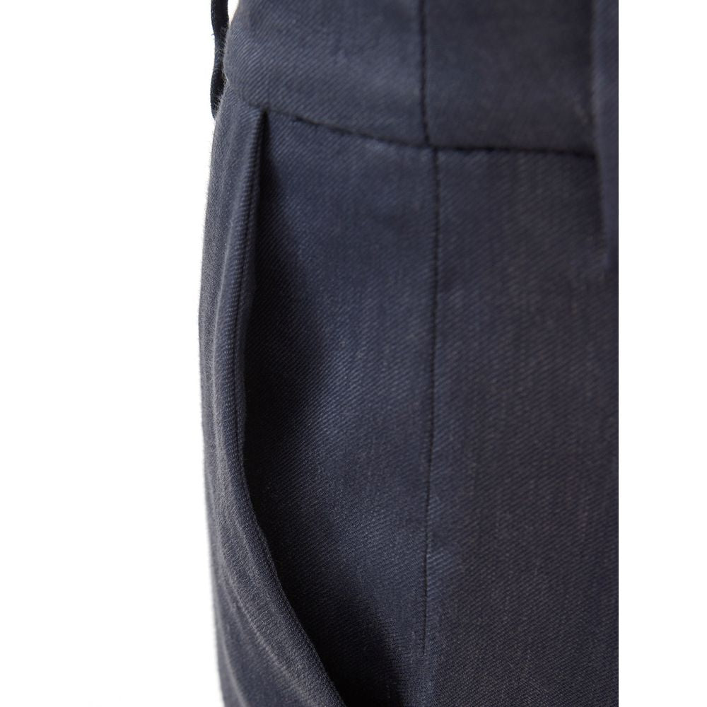 Lardini Chic Blue Linen Trousers