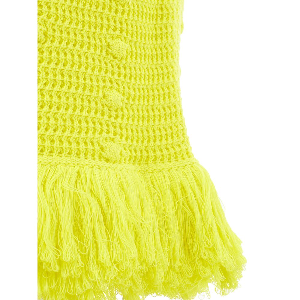 Bottega Veneta Yellow Cotton Skirt