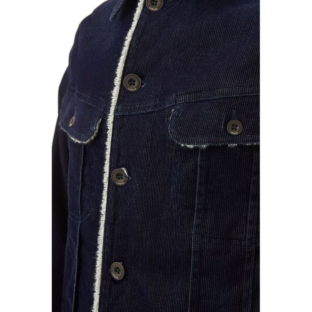 Lardini Blue Cotton Jacket