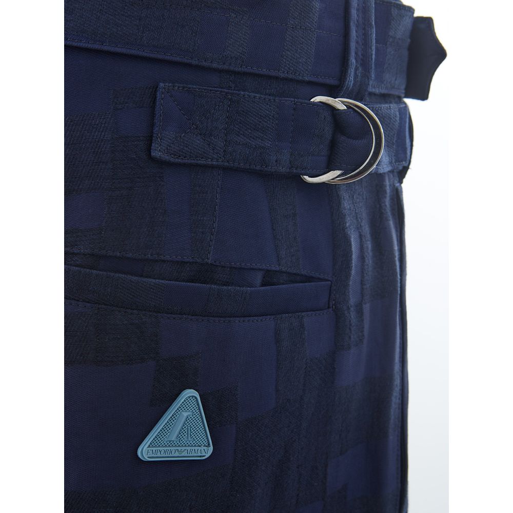 Emporio Armani Blue Linen Jeans & Pant