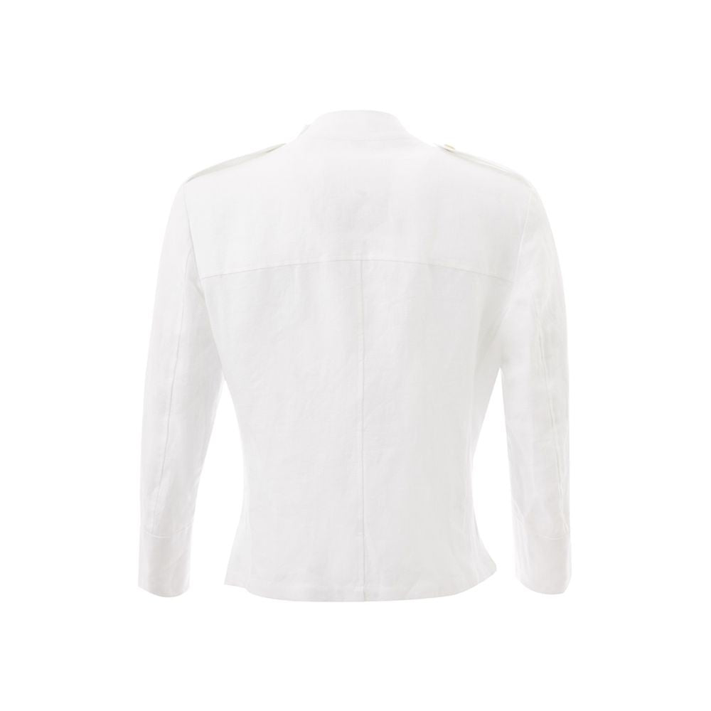 Sealup Pristine White Italian Linen Jacket