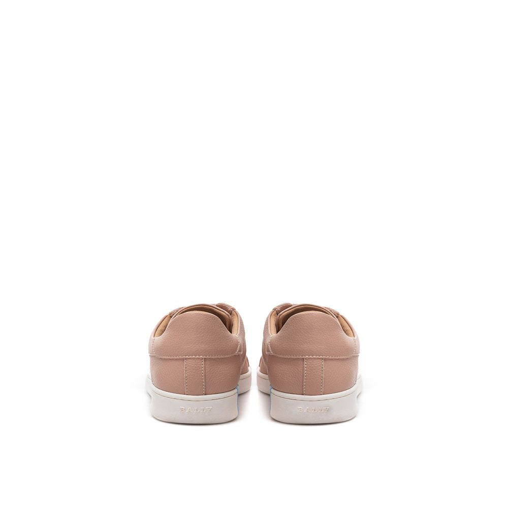Bally Elegant Pink Leather Sneakers