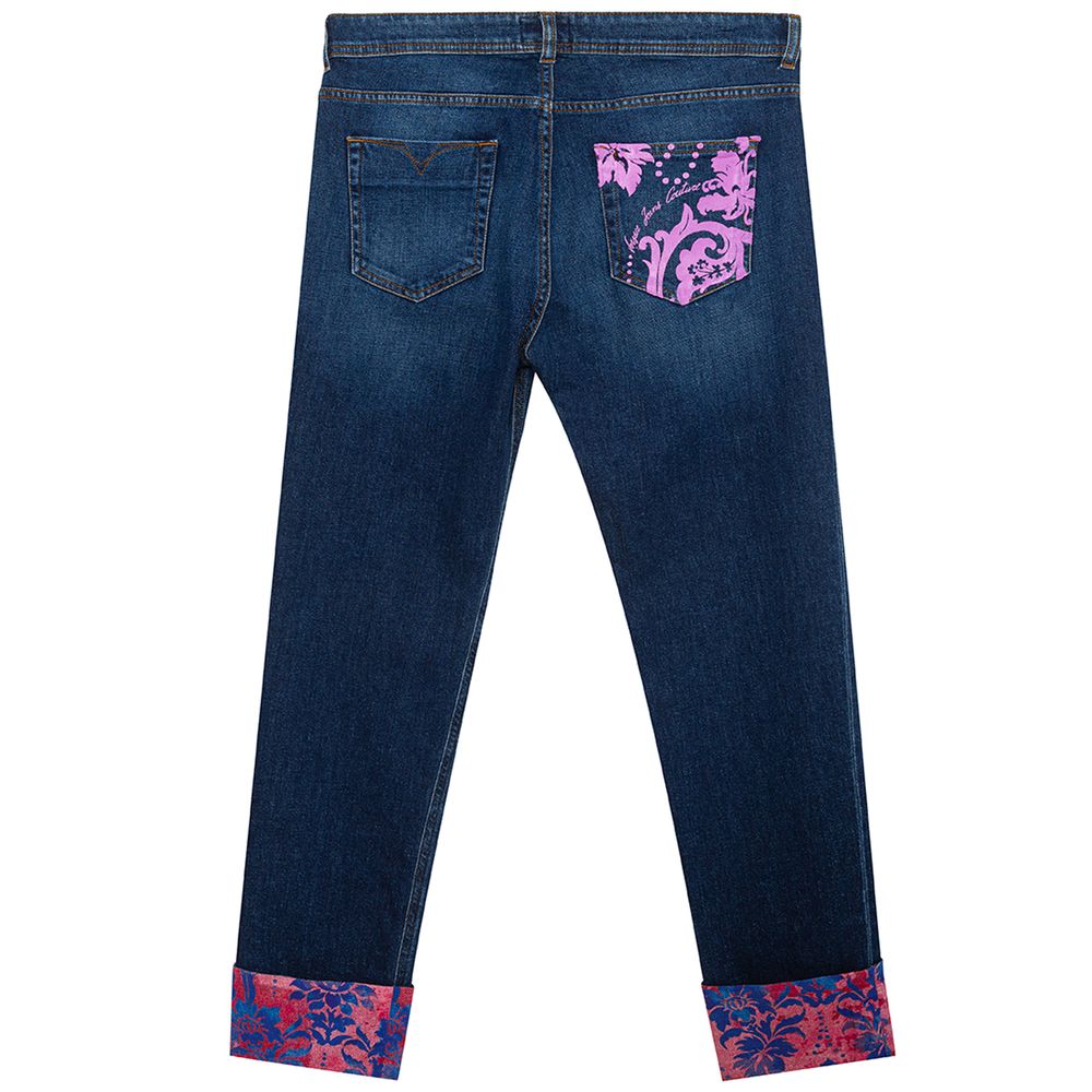 Versace Jeans Blue Cotton Jeans & Pant