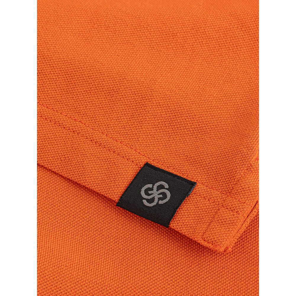 Gran Sasso Elegant Orange Cotton Polo for Men