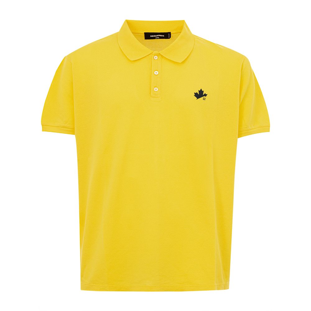 Dsquared² Radiant Yellow Cotton Polo For Men