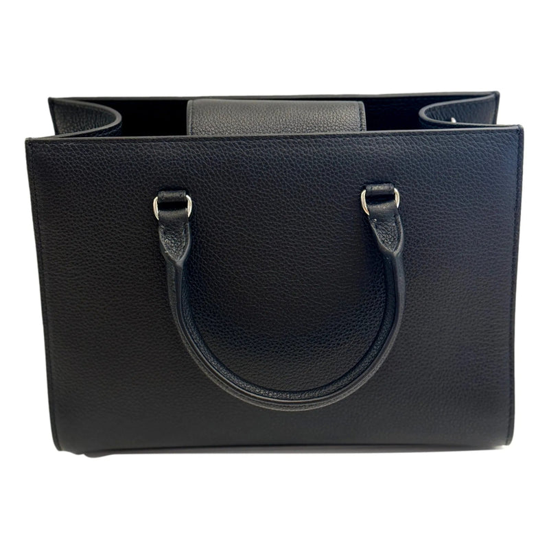 Jimmy Choo Book Medium Tote Crossbody Bag Embossed Black Leather - Handbags - Clayton's Online Store