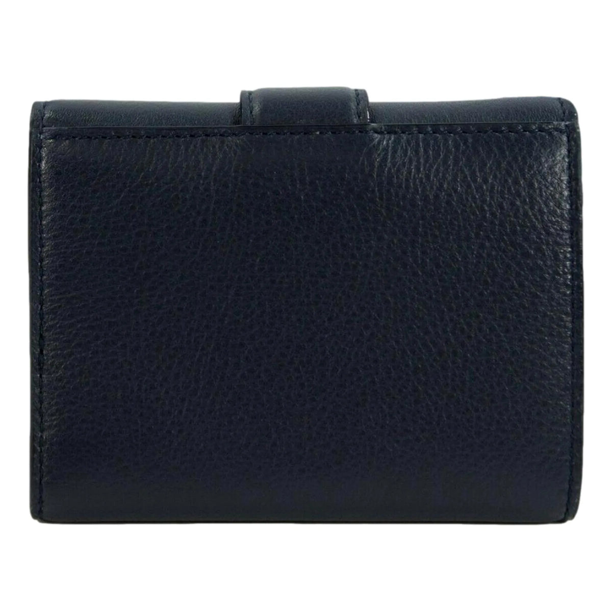 Jimmy Choo Cheri Dark Blue Leather Trifold Walllet