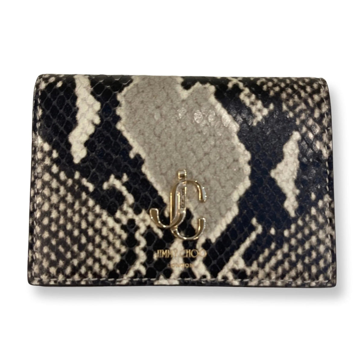 Jimmy Choo Martina Cardholder Card Case Wallet Snake Print Calf Leather - Wallets - Clayton's Online Store