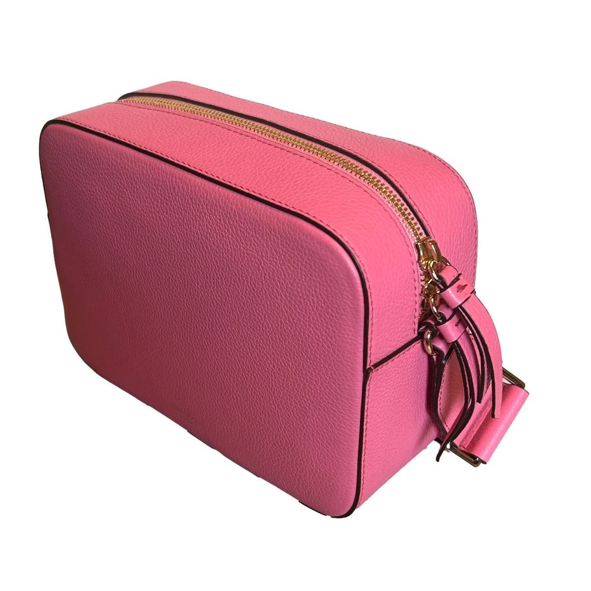 Jimmy Choo Peony Pink Leather Camera Crossbody Bag - Handbags - Clayton's Online Store