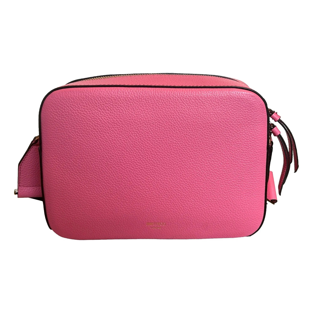 Jimmy Choo Peony Pink Leather Camera Crossbody Bag - Handbags - Clayton's Online Store