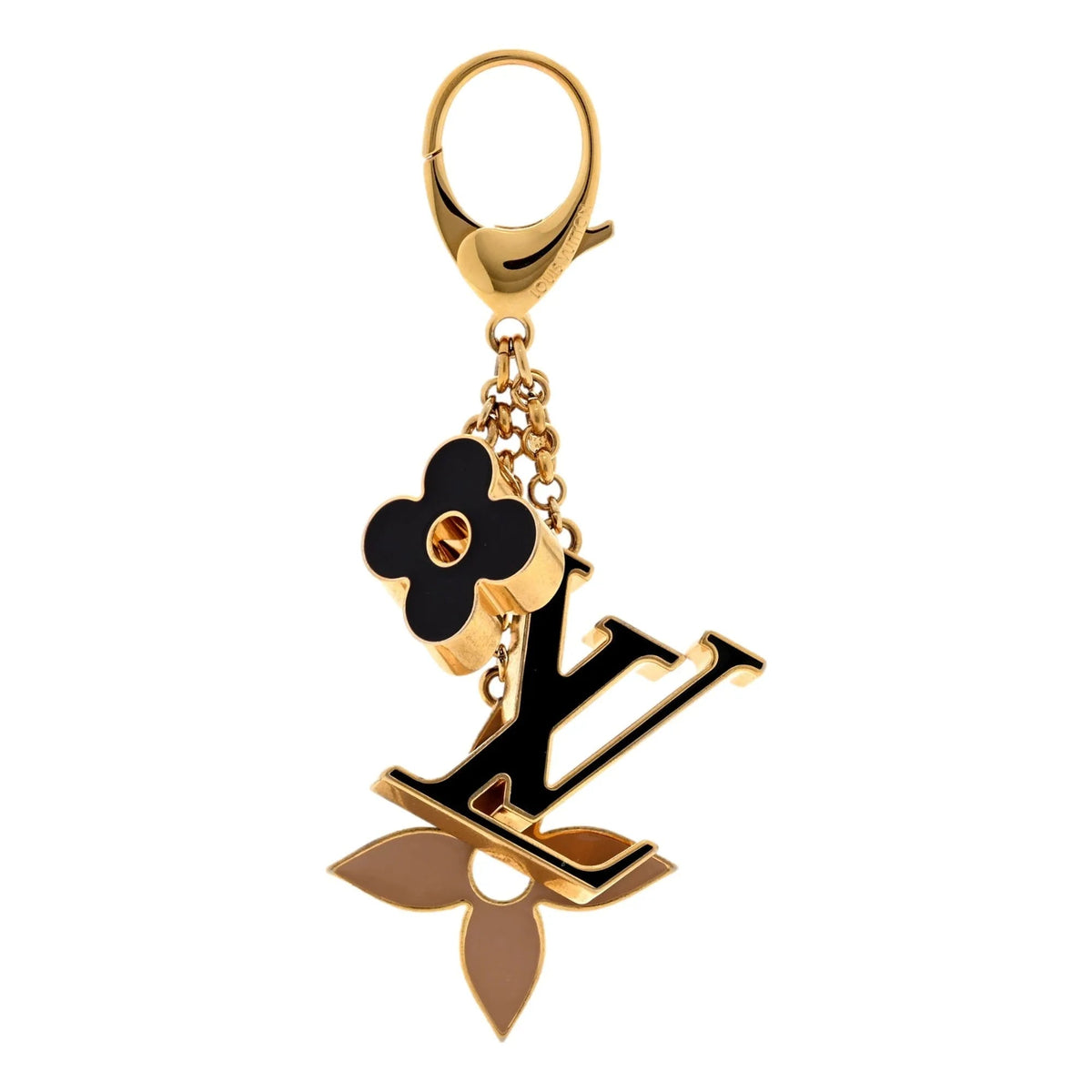 Louis Vuitton Fleur De Monogram Bag Charm Black - Keychains - Clayton's Online Store