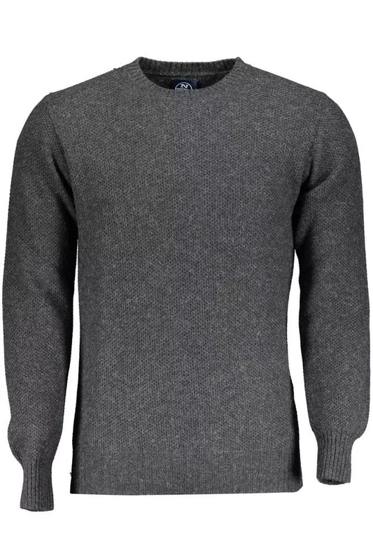 North Sails Elegant Wool-Blend Men's Gray Sweater