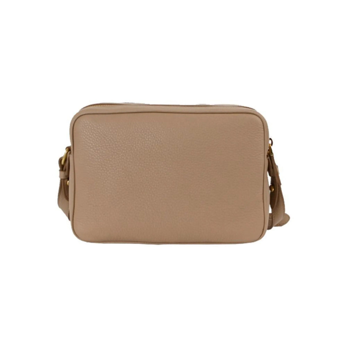 Prada Beige Vitello Phenix Leather Double Zip Crossbody Bag - Handbags - Clayton's Online Store