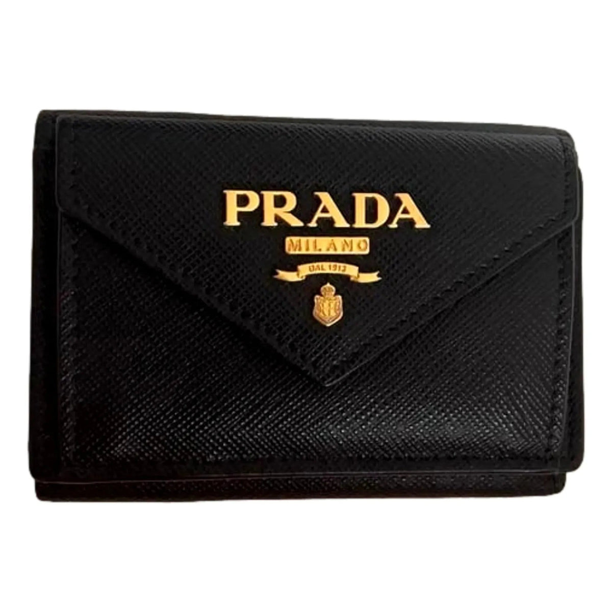 Prada Black and Pink Tri - fold Saffiano Wallet - Wallets - Clayton's Online Store