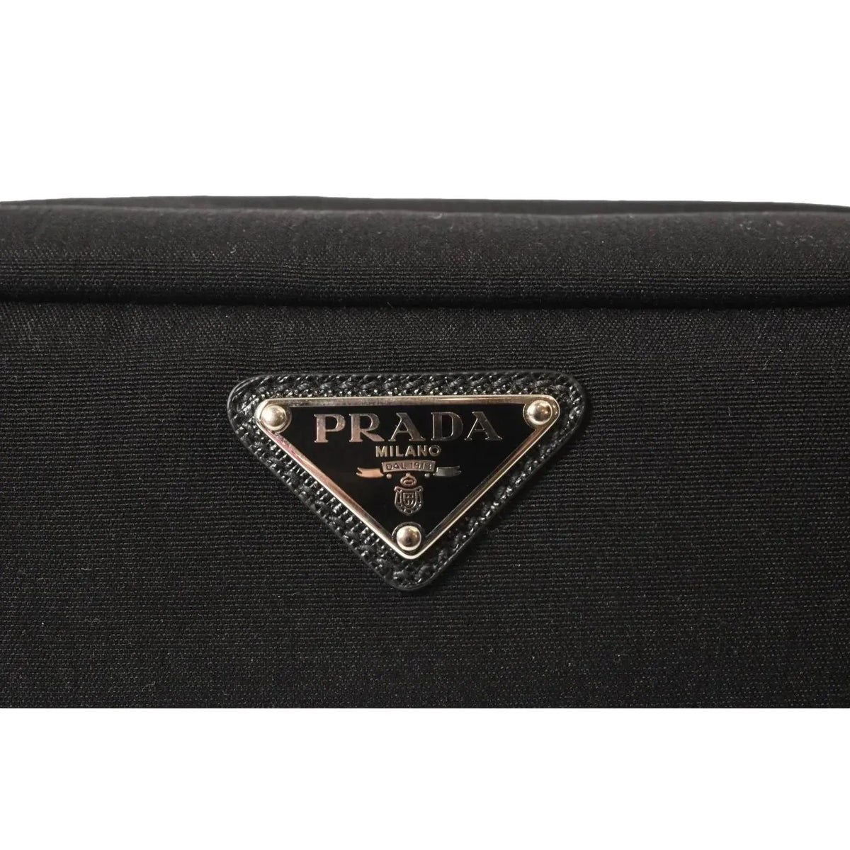 Prada Black Cordura Fabric Cosmetic Clutch - Handbags - Clayton's Online Store