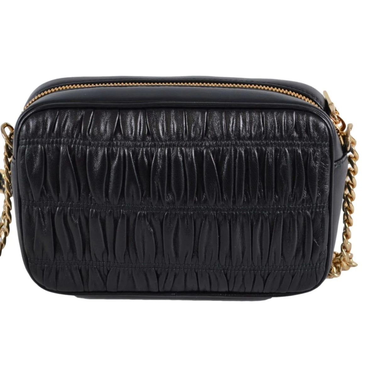 Prada Black Gaufre Leather Small Crossbody Bag - Handbags - Clayton's Online Store