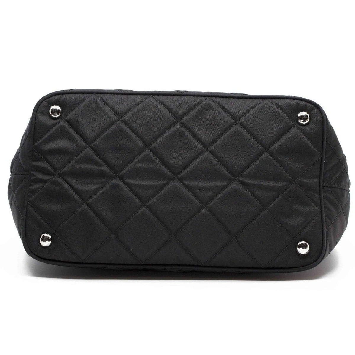 Prada Black Quilted Tessuto Chain Shoulder Bag Tote - Handbags - Clayton's Online Store