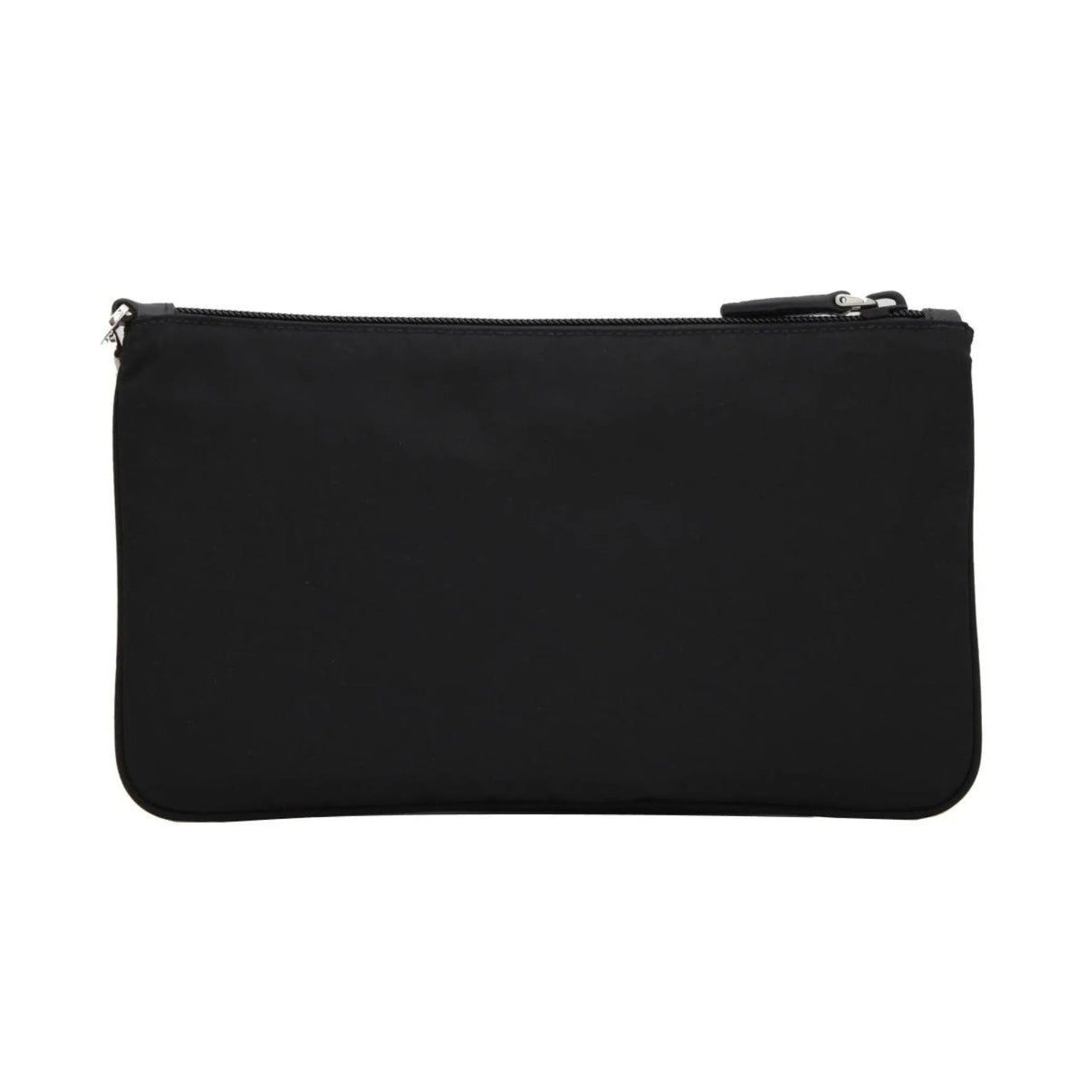 Prada Black Tessuto Nylon Pouch Prada Logo Wristlet Clutch Bag - Handbags - Clayton's Online Store